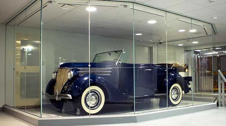 FDR's 1936 Ford Phaeton on display at the Franklin D. Roosevelt Presidential Library and Museum