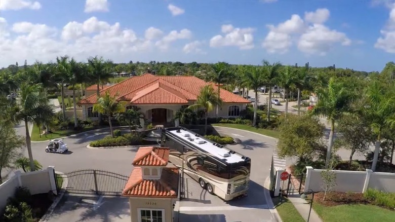 Aerial view of the Naples Motorcoach Resort