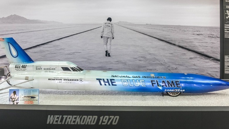 The Blue Flame on show in a museum