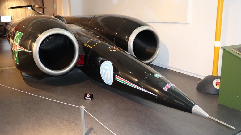The Thrust SSC in a museum