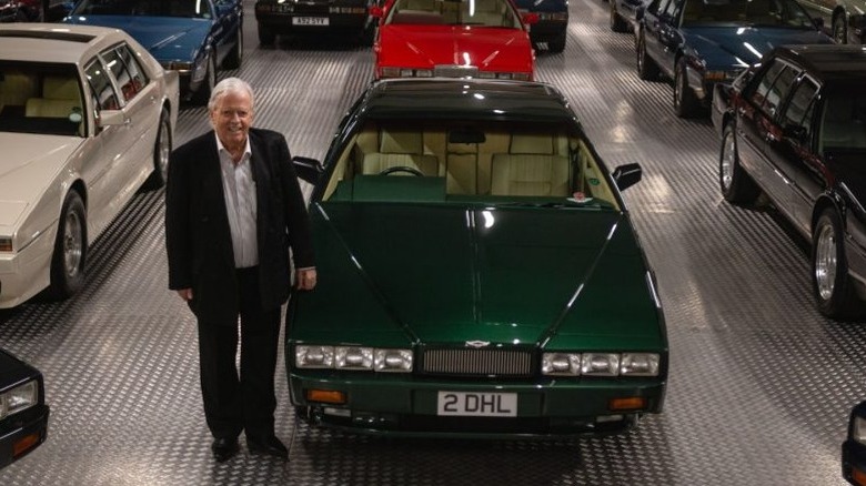 Rodger Dudding with his car collection