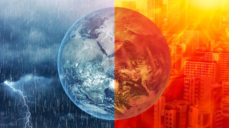 An artistic image of extreme weather.