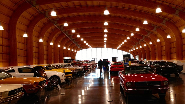 The interior of Lemay America's Car Museum in Tacoma, Washington.