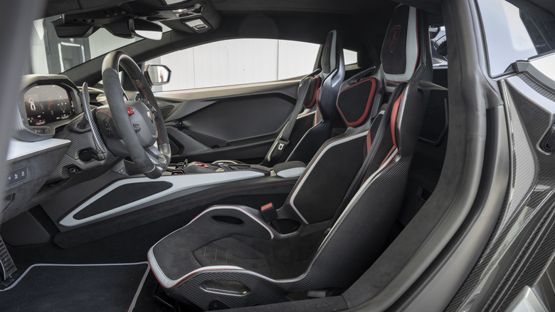 Interior of a Lamborghini Revuelto SV