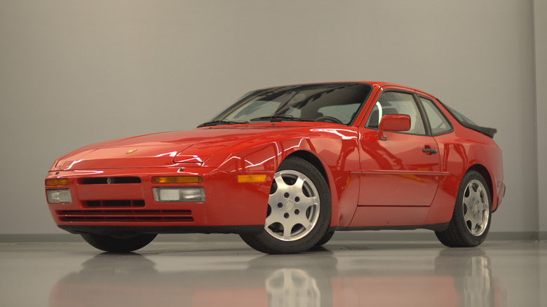 Red 1988 Porsche 944 Turbo.