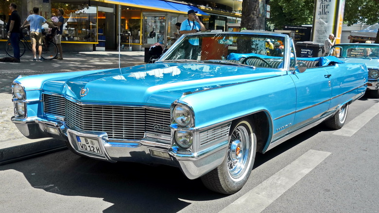 Light blue 1965 Cadillac Eldorado convertible