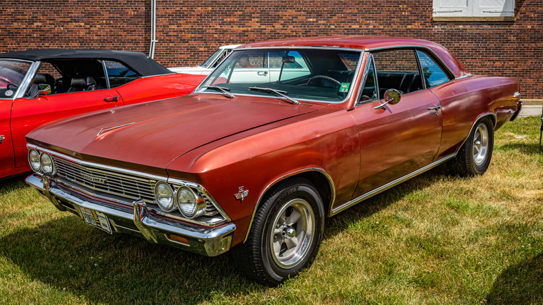 1966 Chevrolet Chevelle Malibu parked at a car show.