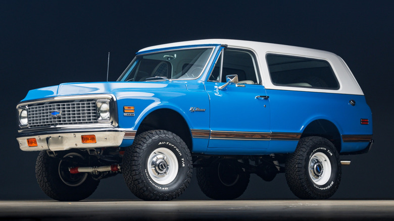 Chevy K5 Blazer on display