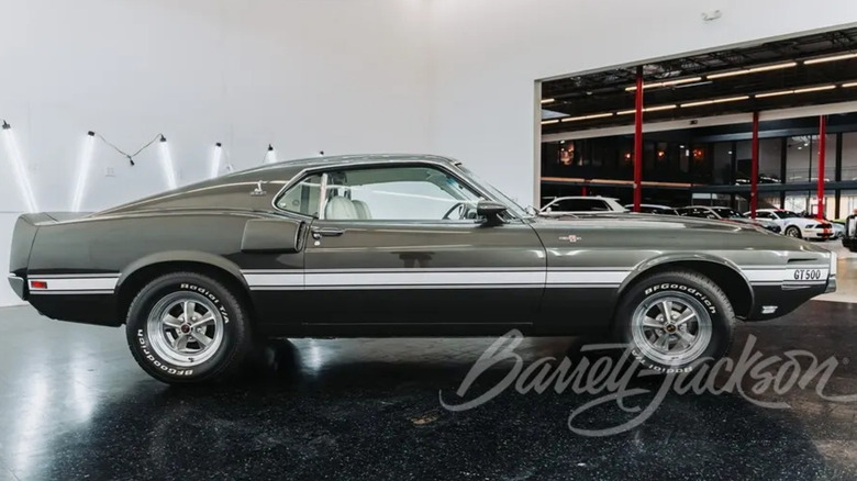 A 1969 Shelby GT500 SportsRoof fastback in Black Jade