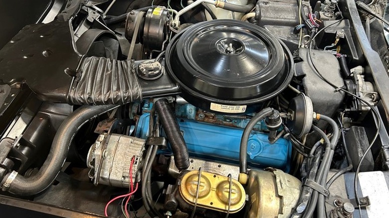 A 57-mile 1978 Chevrolet Corvette Pace Car shows off its L48 engine option