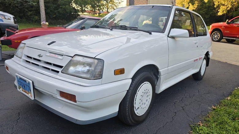 1987 Chevy Sprint Turbo front three-quarter image