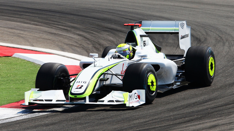 Jenson Button of Great Britain and Brawn GP drives on his way to winning the Turkish Formula One Grand Prix at Istanbul Park on June 7, 2009, in Istanbul, Turkey.