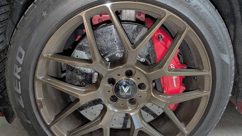2018 Alfa Romeo Stelvio Quadrifoglio ceramic carbon brake disc image