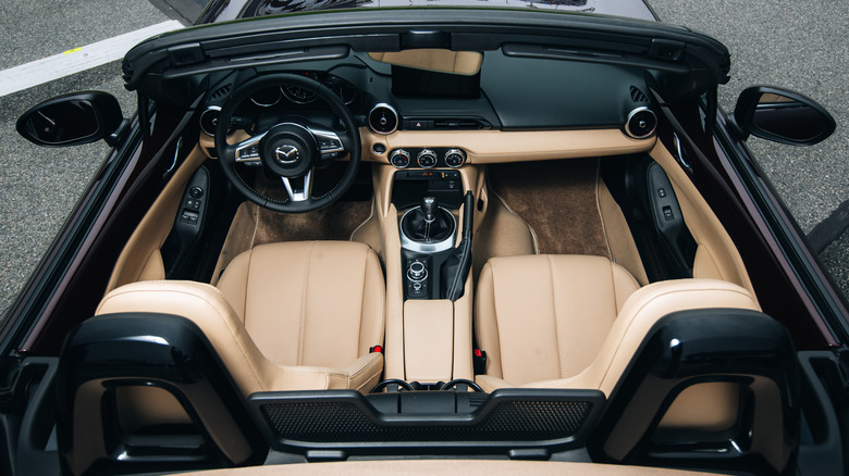Interior shot of a Mazda MX-5 Miata 35th Anniversary