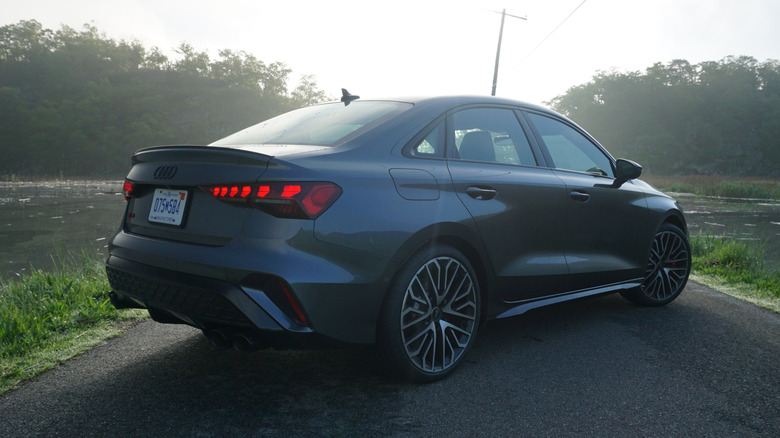 2025 Audi S3 rear 3/4 view