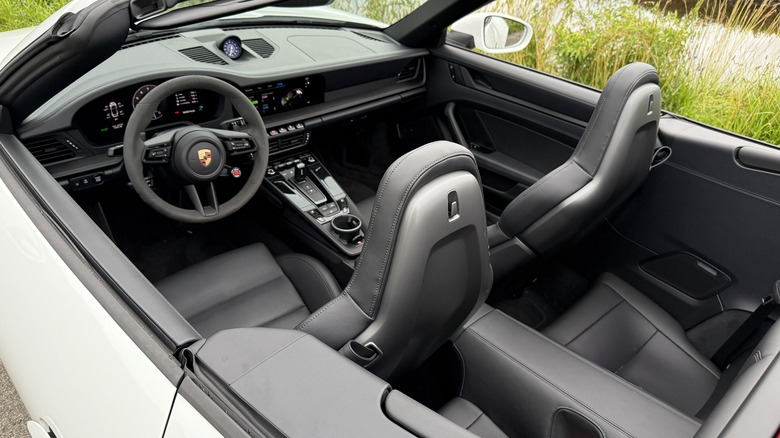White 2025 Porsche 911 Carrera GTS Cabriolet interior