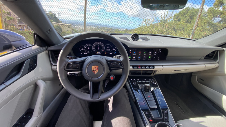 driver's POV in the new 911