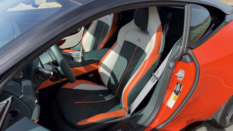 Front seats of an Aston Martin DB12 S