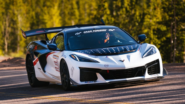 2026 Chevrolet Corvette ZR1X at Pikes Peak, driven by JR Hildebrand