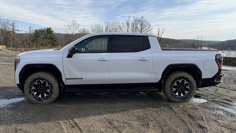 2026 GMC Sierra EV AT4 Max Range side view