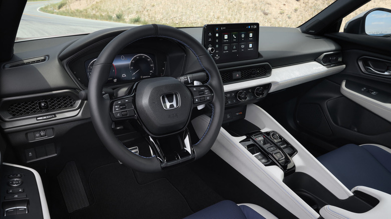 Interior view of a Honda Prelude