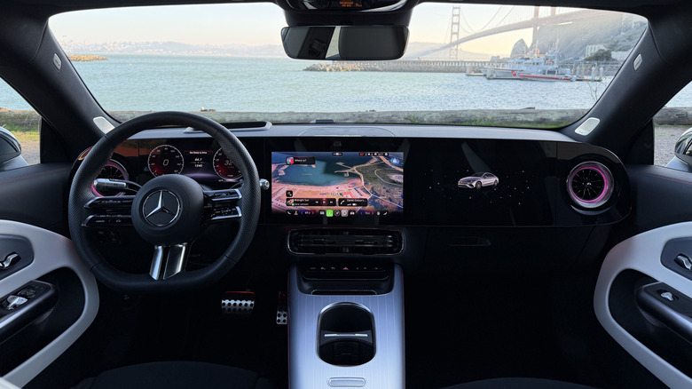 Dashboard of a 2026 Mercedes-Benz CLA EV