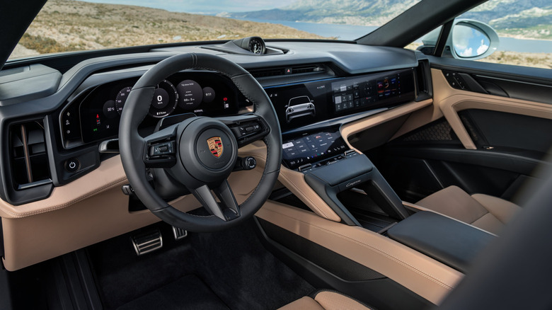 Interior of a 2026 Porsche Cayenne Coupe Electric
