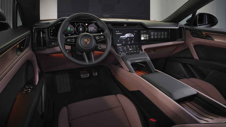 Interior of a 2026 Porsche Cayenne Electric