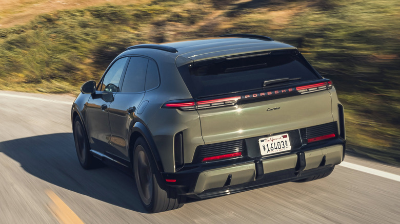 2026 Porsche Cayenne Turbo Electric rear 3/4