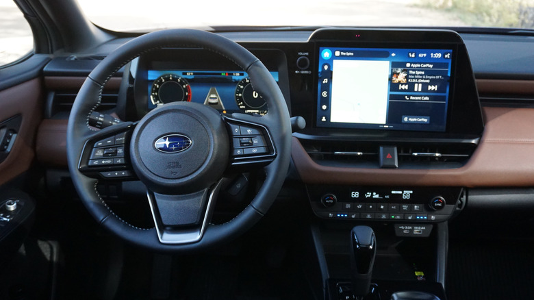 Blue 2026 Subaru Outback dashboard