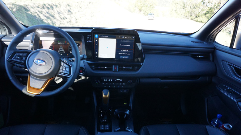 Blue 2026 Subaru Outback Wilderness dashboard