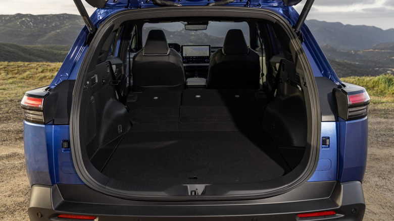Cargo area of a Subaru Trailseeker