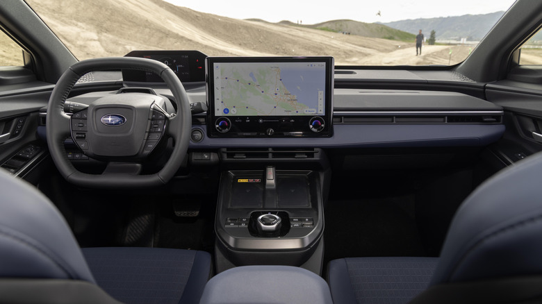 Dashboard of a Subaru Trailseeker