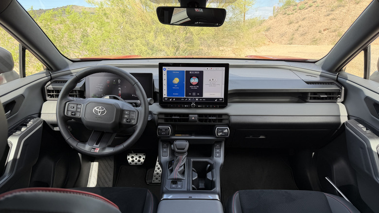 Dashboard of a 2026 Toyota RAV4 GR Sport