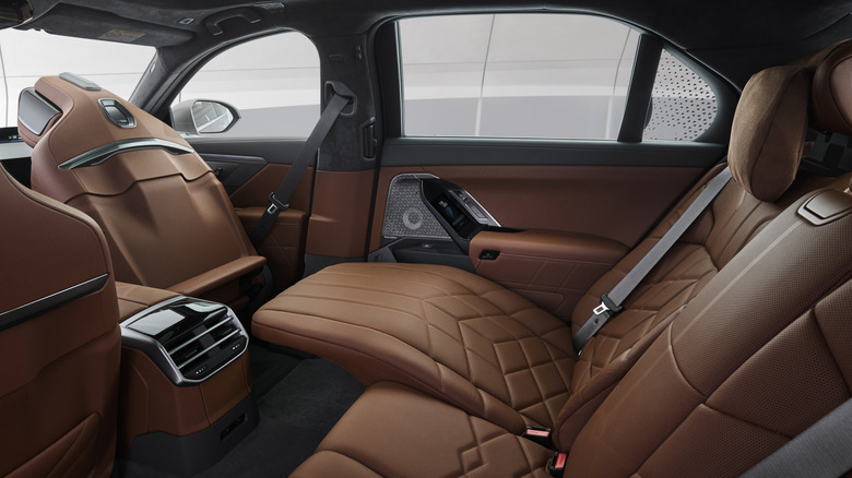 Back seat of a 2027 BMW 7 Series