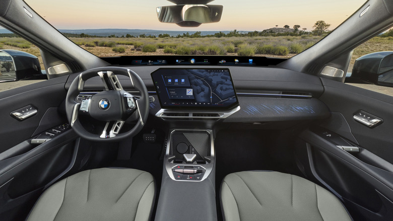 Interior of a BMW iX4