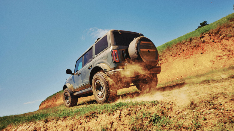 2027 Ford Bronco Filson rear 3/4 view