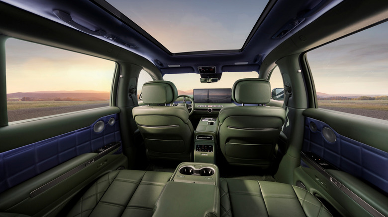 2027 Genesis GV90 green interior
