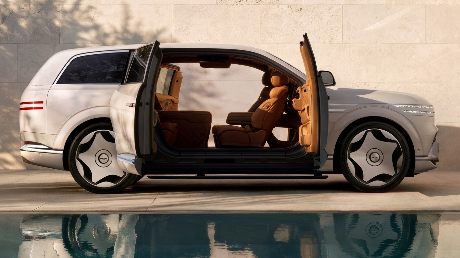 2027 Genesis GV90 Neolun Brutally Mogs Rolls-Royce With B-Pillar-Less Coach Doors And Heated Wood Floors