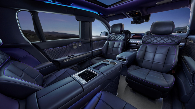 Interior of a Genesis GV90 Neolun First Edition