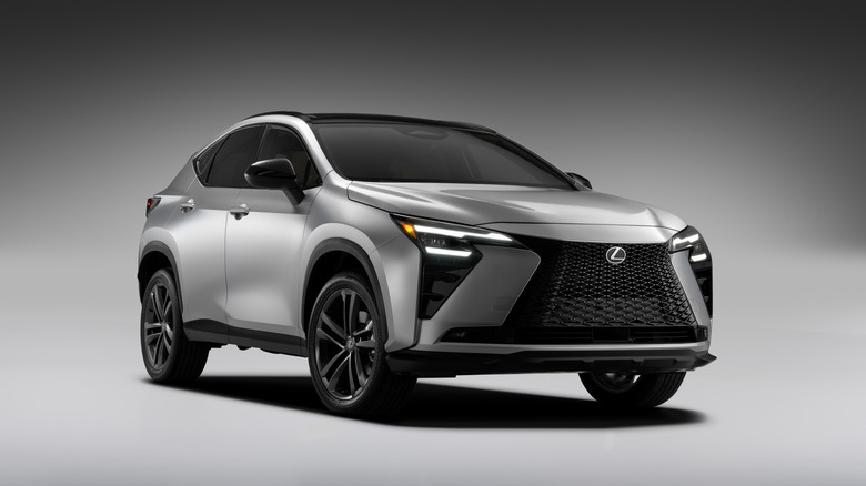 Front 3/4 of the 2027 Lexus NX.
