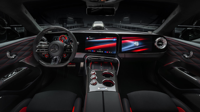 Dashboard of a 2027 Mercedes-AMG GT 4-Door Coupe EV
