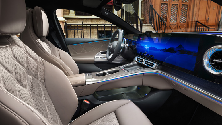 Front seats of a 2027 Mercedes-Benz C-Class EV
