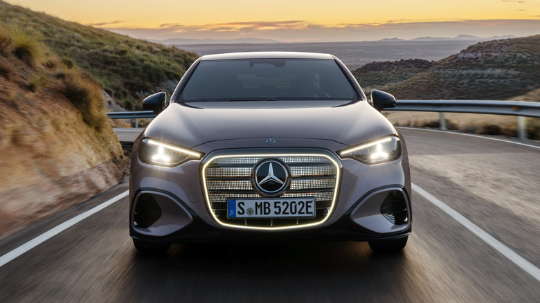 Front end of a 2027 Mercedes-Benz C-Class EV