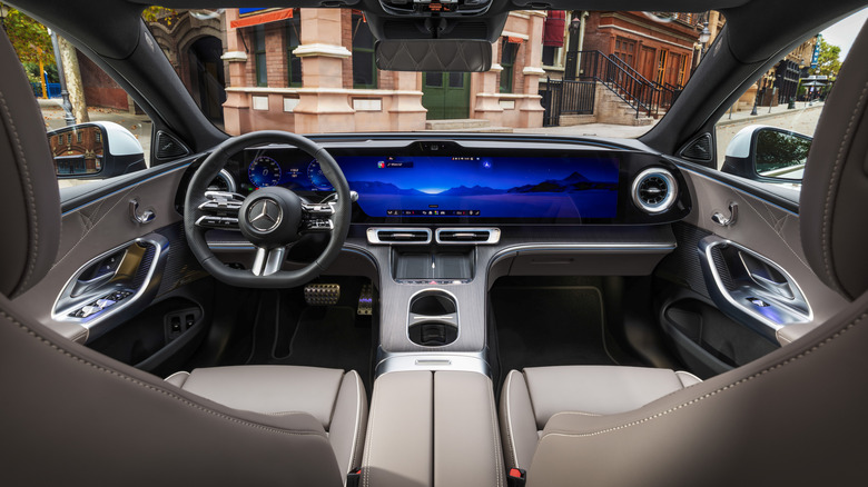 Dashboard of a 2027 Mercedes-Benz C-Class EV