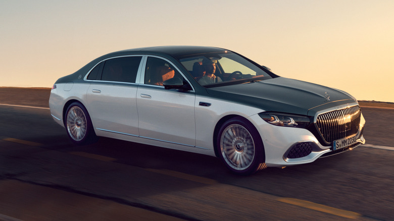 2027 Mercedes-Maybach S-Class front three-quarter view