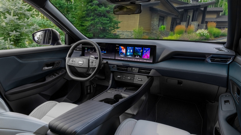 Interior of a 2027 Nissan Rogue Hybrid