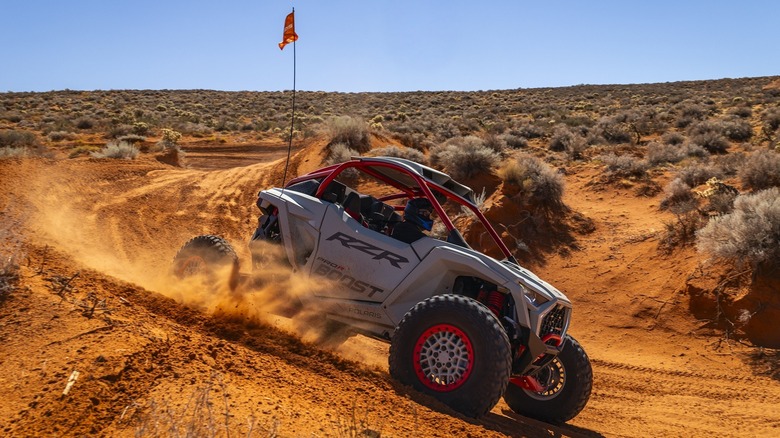 Ripping it up in the Polaris RZR Pro R Boost