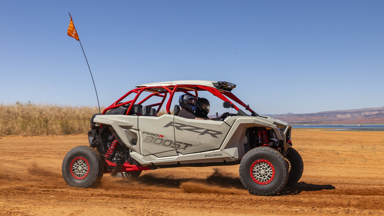 Throttle down in the Polaris RZR Pro R Boost