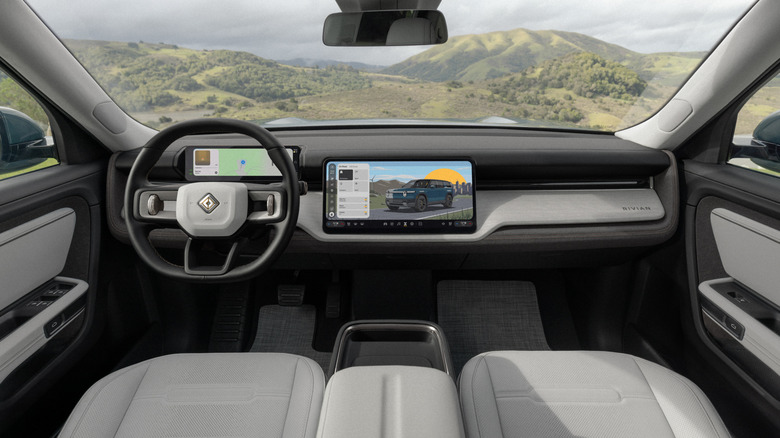 Dashboard of a Rivian R2